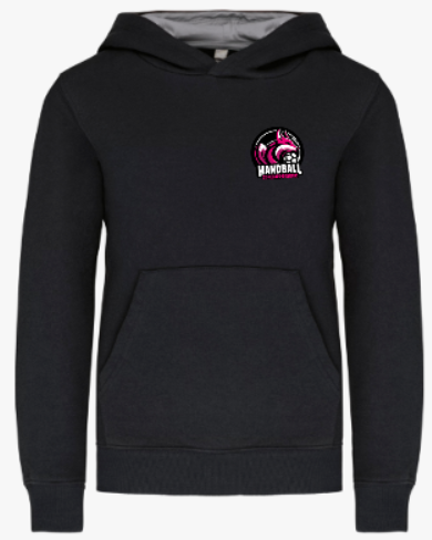 Sweat à capuche noir HBSME - Enfant